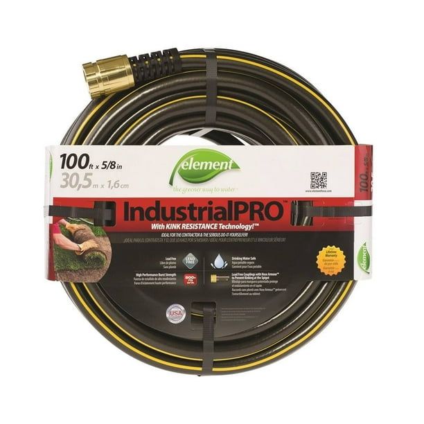 Colorite/Swan ELIH58100 Industrial Pro Garden Hoses, Kink Free, 5/8 Inch x 100 Foot