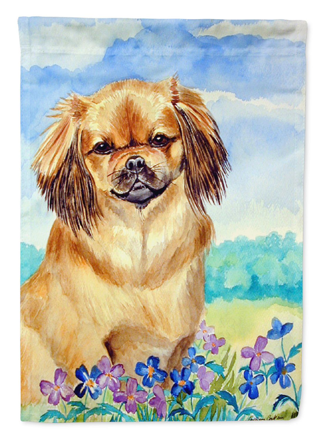 Tibetan Spaniel Garden Flag – Decorative Outdoor Yard Flag 7078GF