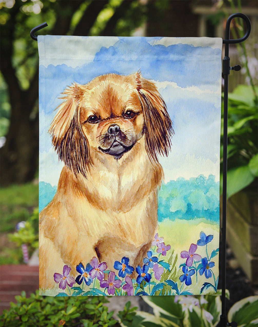 Tibetan Spaniel Garden Flag – Decorative Outdoor Yard Flag 7078GF