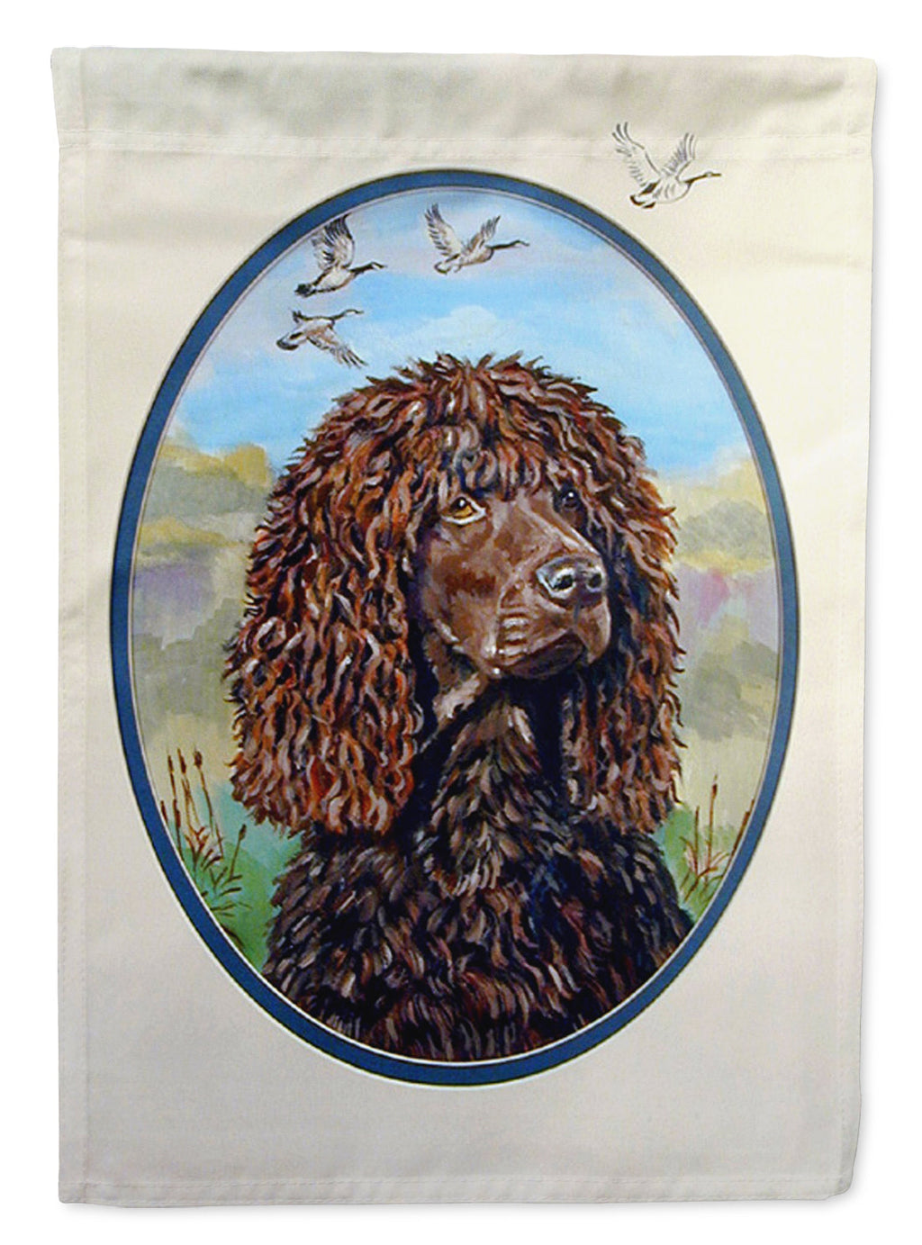 Irish Water Spaniel Garden Flag – Decorative Outdoor Yard Flag
