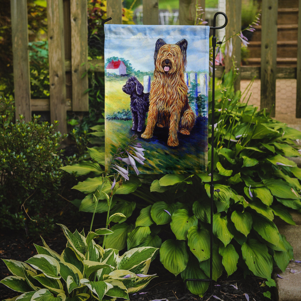 Briard Training Day for the puppy Garden Flag – Decorative Outdoor Yard Flag