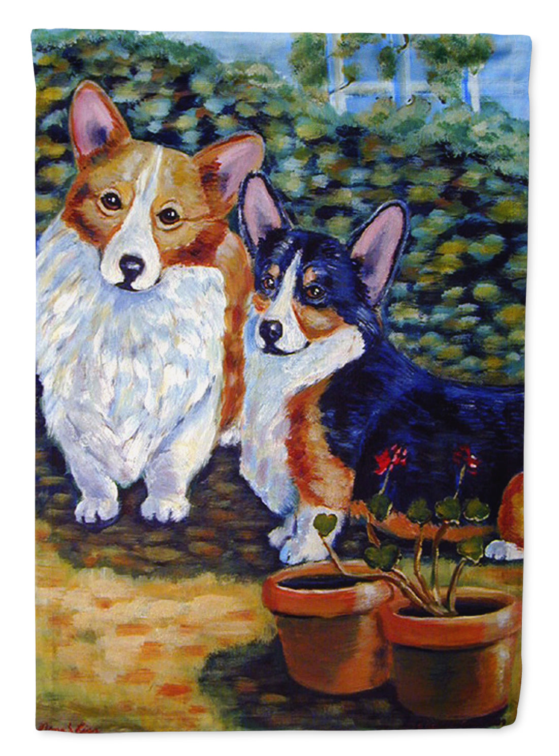 Corgi Garden Flag – Decorative Outdoor Yard Flag 7094GF