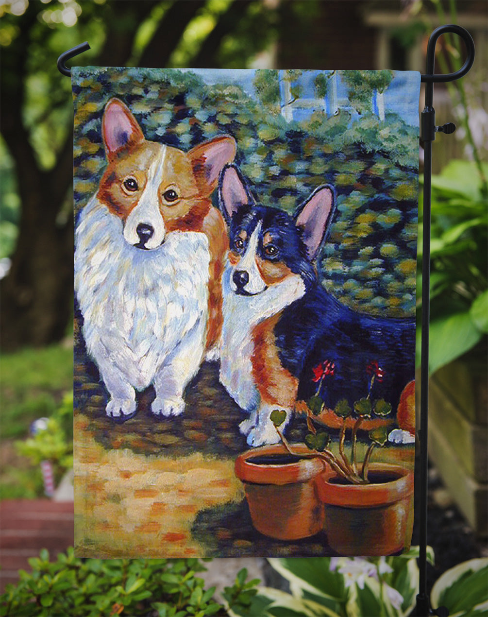 Corgi Garden Flag – Decorative Outdoor Yard Flag 7094GF