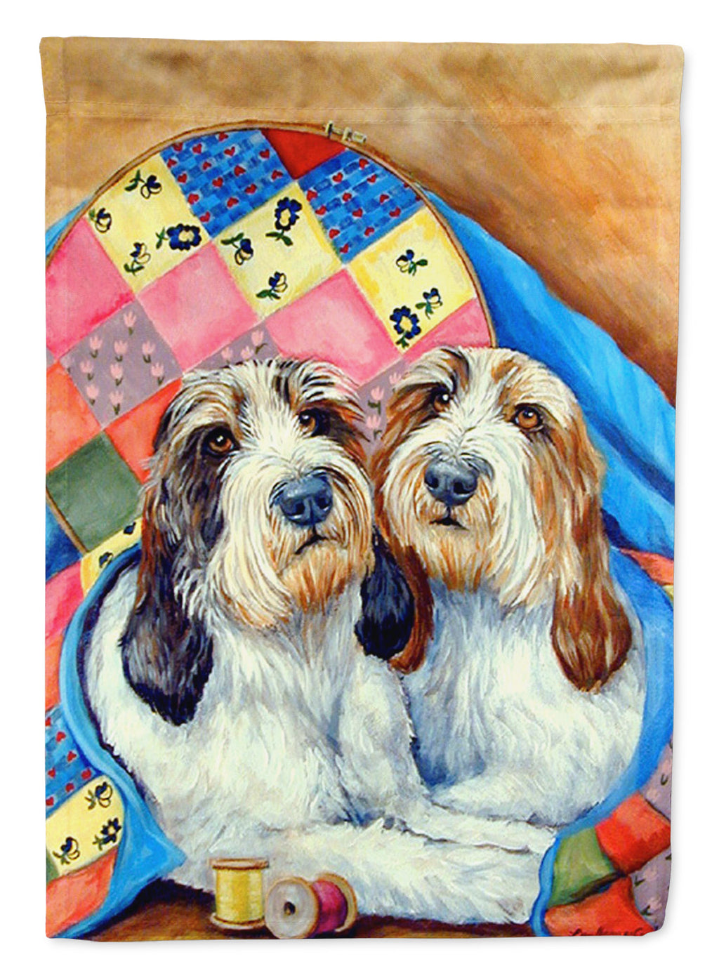 Petit Basset Griffon Vendeen PBGV Garden Flag – Decorative Outdoor Yard Flag