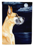 Fawn Great Dane in the Moonlight Garden Flag – Decorative Outdoor Yard Flag