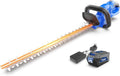 WILD BADGER POWER Hedge Trimmer 40V 24” Cordless, Powerful Electric Hedge Trimmer, 2.0Ah Battery and Charger Included