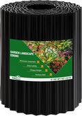 SnugNiture Corrugated Metal Garden Edging,12" x 20' Sturdy Lawn Edging Border,Landscape Edging Border for Lawn, Flower Bed,Garden and Yard(Black)