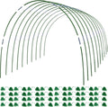 MAXPACE Greenhouse Hoops for DIY 2.7ft or Wider Grow Tunnel, Rust-Free Fiberglass Support Hoops Frame for Garden Fabric, Plant Support Garden Stakes, Gardening Supplies, 50pcs