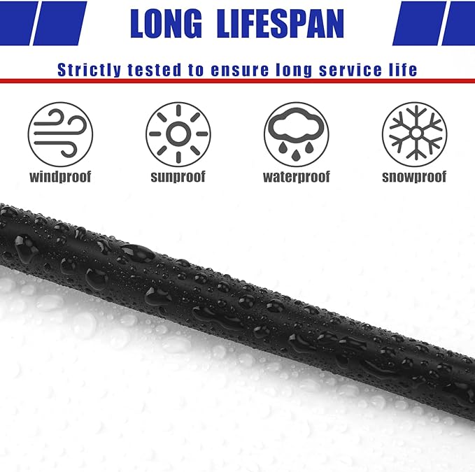 Hoolerry Solid Sprinkler System Wire 18 Gauge Irrigation Wire with UV Resistant PVC Jacket Sprinkler Cable for Underground Irrigation Field Central Control System 30v Ul Listed(18/2, 50 Ft)