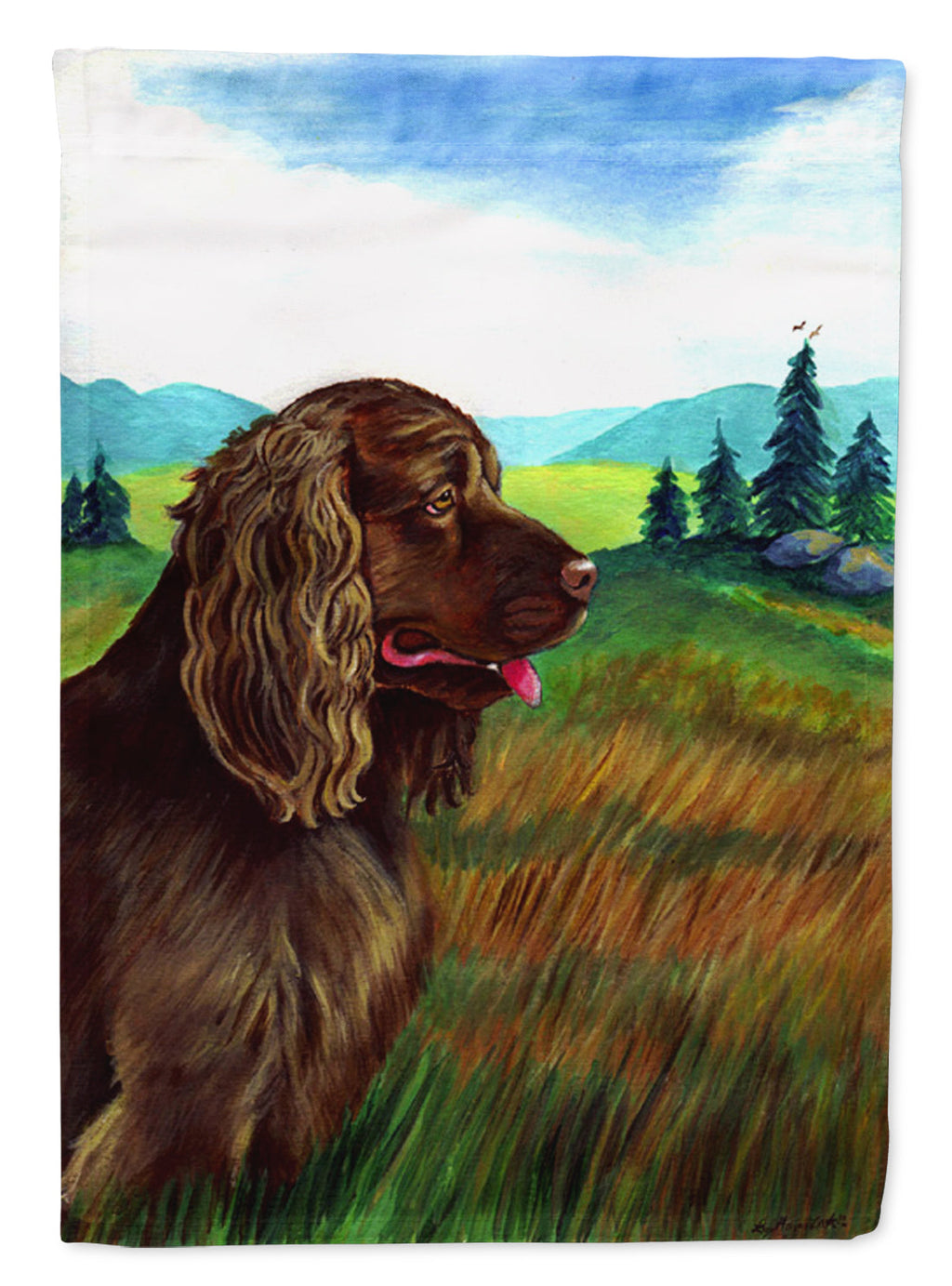 Sussex Spaniel Garden Flag – Decorative Outdoor Yard Flag 7122GF