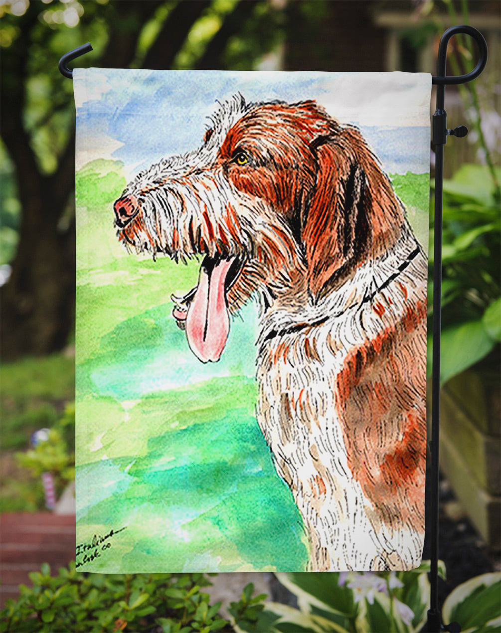 Italiano Spinone Garden Flag – Decorative Outdoor Yard Flag