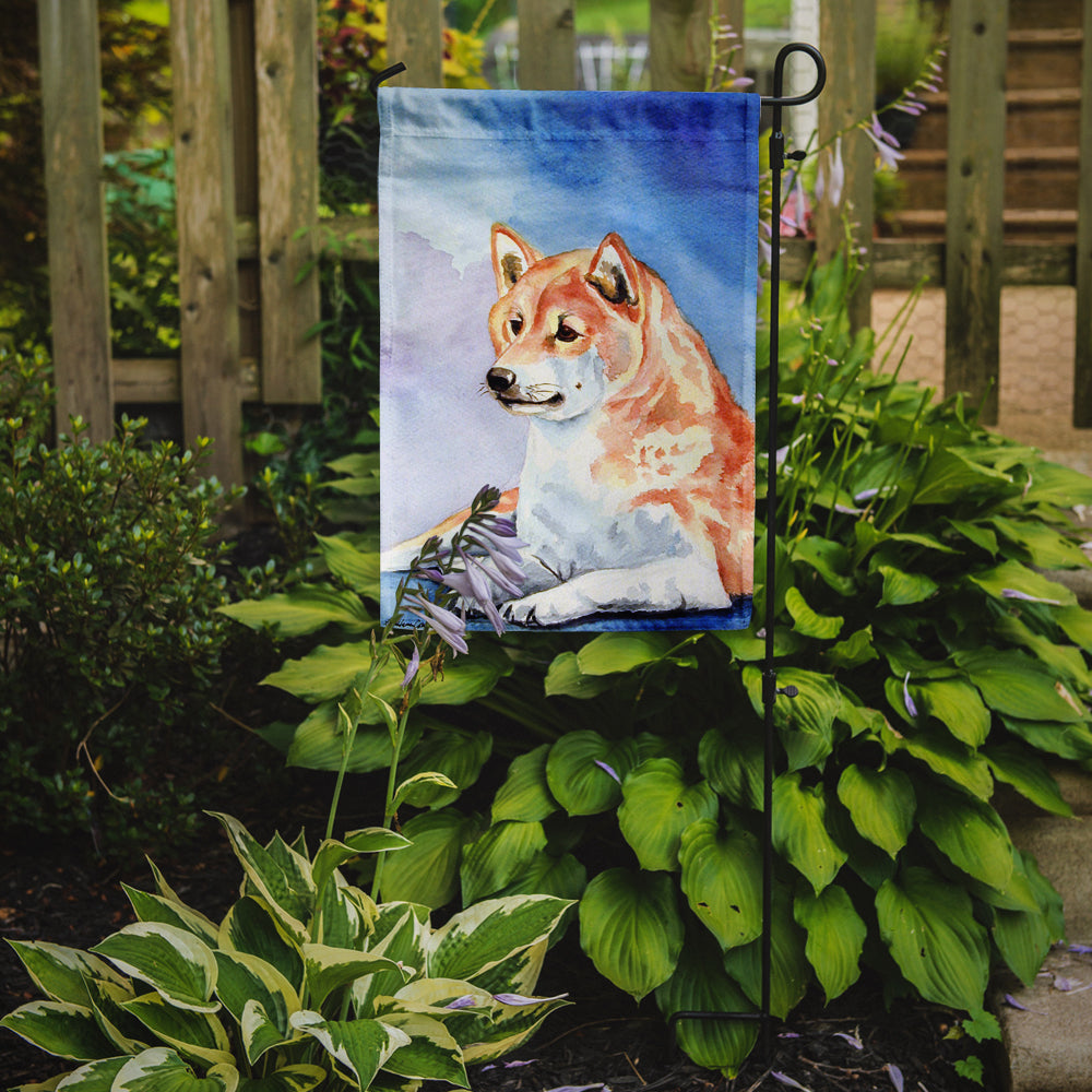 Red and White Shiba Inu Garden Flag – Decorative Outdoor Yard Flag