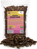 New Zealand Pinus Radiata Bark - Organic Hand Mixed New Zealand Orchiata Pine Bark for Orchids - Medium Chips 9-12mm - 1 Quart Bag