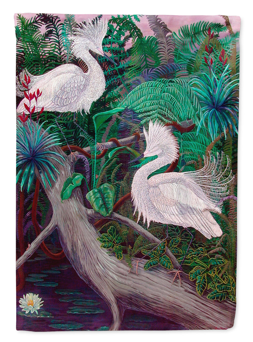 Bird - Egret Garden Flag – Decorative Outdoor Yard Flag