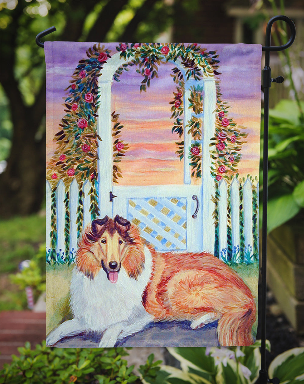 Collie Garden Flag – Decorative Outdoor Yard Flag