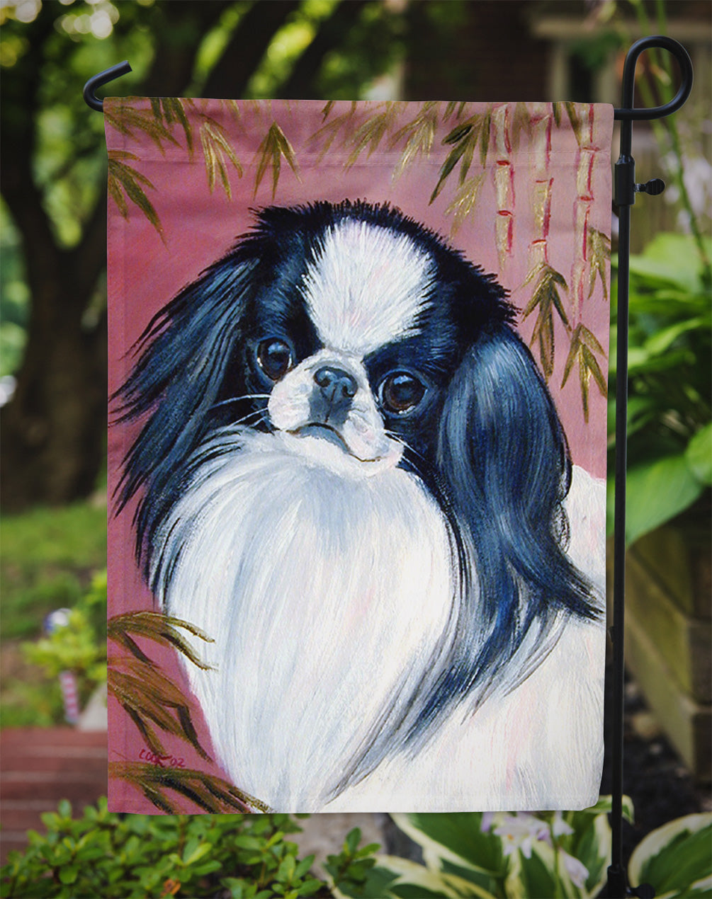 Japanese Chin Garden Flag – Decorative Outdoor Yard Flag 7149GF
