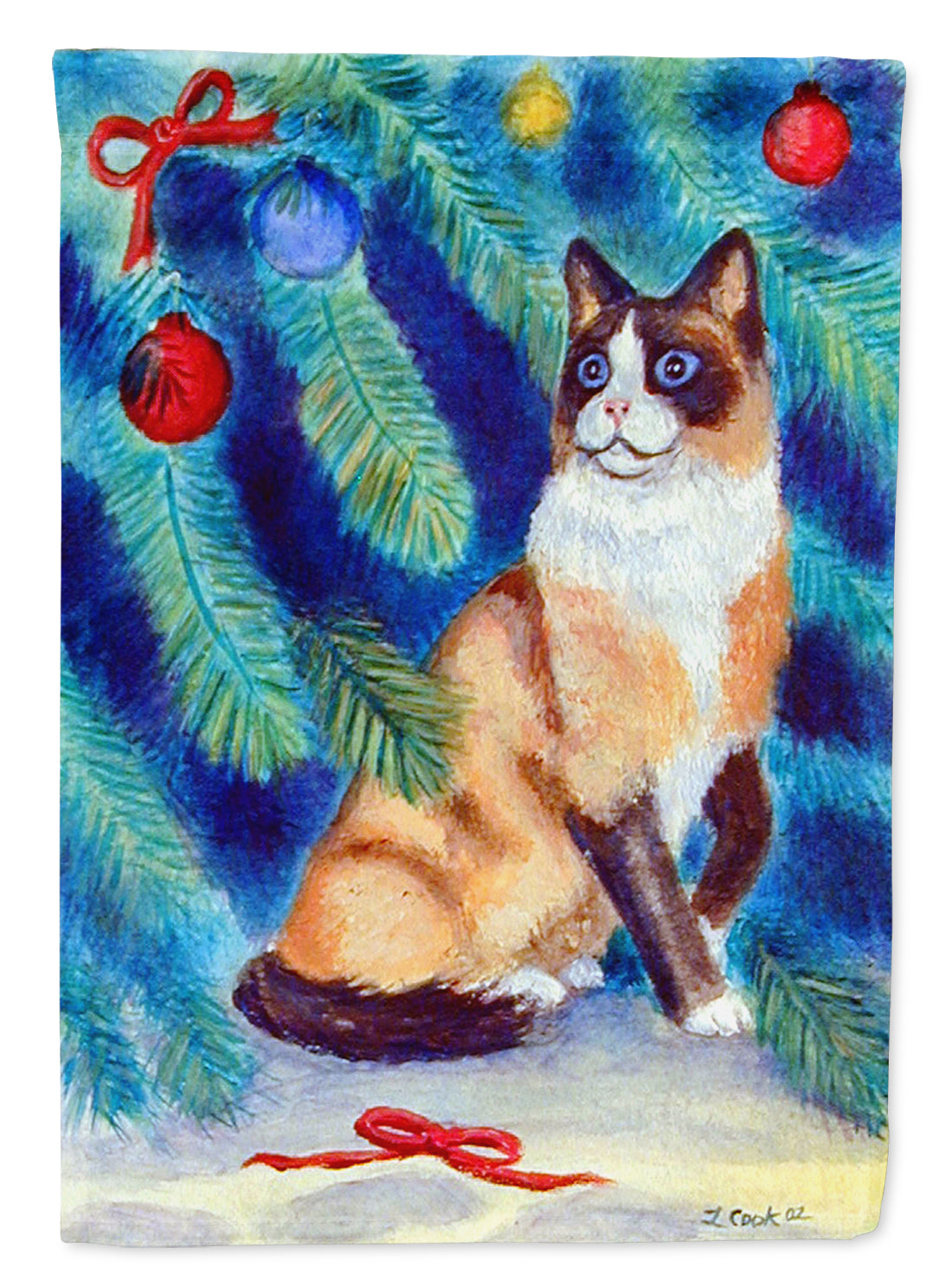 Christmas Tree Cat Garden Flag – Decorative Outdoor Yard Flag