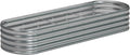 9x3x1.3 Oval Galvanized Raised Garden Bed,Outdoor Planter Box Metal Patio Kit Planting Bed for Vegetables Flowers and Succulents