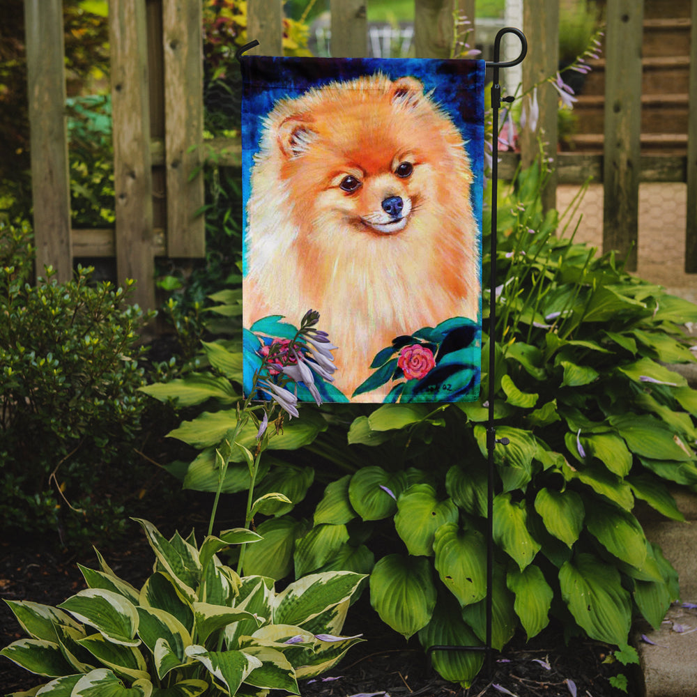 Pomeranian Garden Bud Garden Flag – Decorative Outdoor Yard Flag