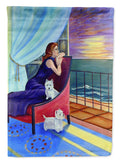 Lady with her Westie Garden Flag – Decorative Outdoor Yard Flag