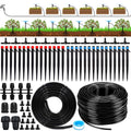 236FT Quick Connect Drip Irrigation Kit, Garden Watering System DIY Automatic Irrigation Equipment Kit for Lawn Raised Bed Greenhouse Plant Watering with 1/4'' Tubing, Drip Emitter, Connector