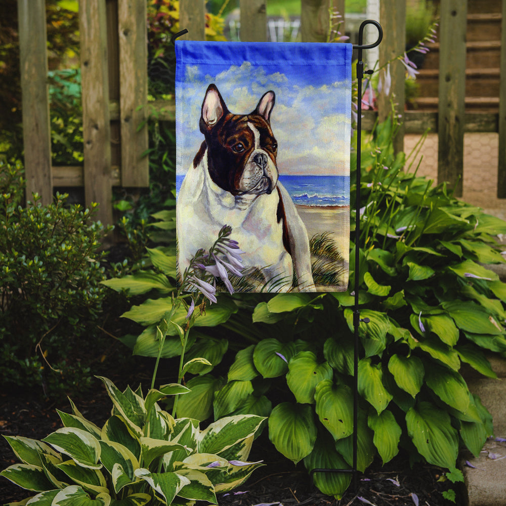 French Bulldog at the beach Garden Flag – Decorative Outdoor Yard Flag
