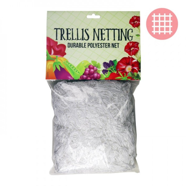 Polyester (soft) Trellis Netting 5' x 15', 3.5" mesh