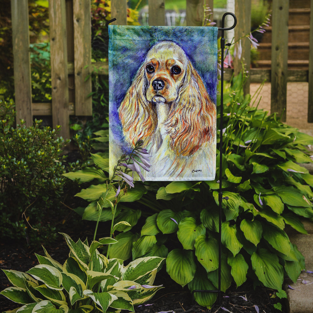 Blonde Tan Cocker Spaniel Garden Flag – Decorative Outdoor Yard Flag