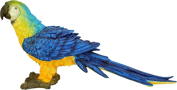 Design Toscano Mortimer the Macaw Tropical Parrot Statue