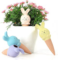 WILDKEN Terracotta Watering Globes, 4 Pack Rabbit Shaped Plant Watering Spikes Vacation Self-Watering Planters Devices for Indoor and Outdoor Plants