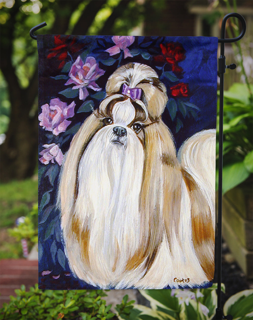 Shih Tzu Garden Flag – Decorative Outdoor Yard Flag 7180GF
