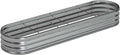 8x2x1ft Oval Galvanized Raised Garden Bed,Outdoor Planter Box Metal Patio Kit Planting Bed for Vegetables Flowers and Succulents