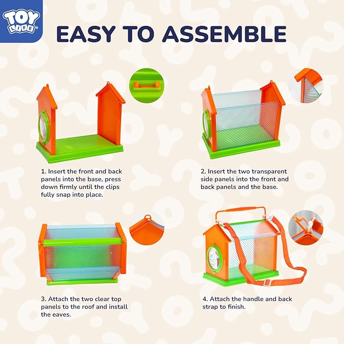 TOY Life Bug Catcher for Kids, Bug Catching Kit Kids Explorer Kit with Butterfly Net, Catching Tool, Tweezers, Magnifying Glass, Binoculars, Insect Catcher, Educational Outdoor Toys Kid Adventure Set
