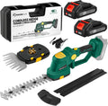 Rechargeable 2-in-1 Hedge and Grass Trimmer, 22V Lightweight Cordless Shrub Cutter with Adjustable Head, Battery and Charger Included – Ideal for Lawn and Garden Work