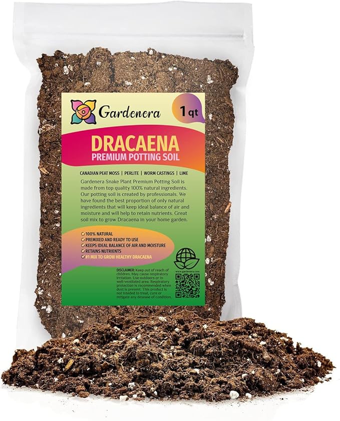 Premium Dracaena Potting Soil Mix - (1 Quart Bag)