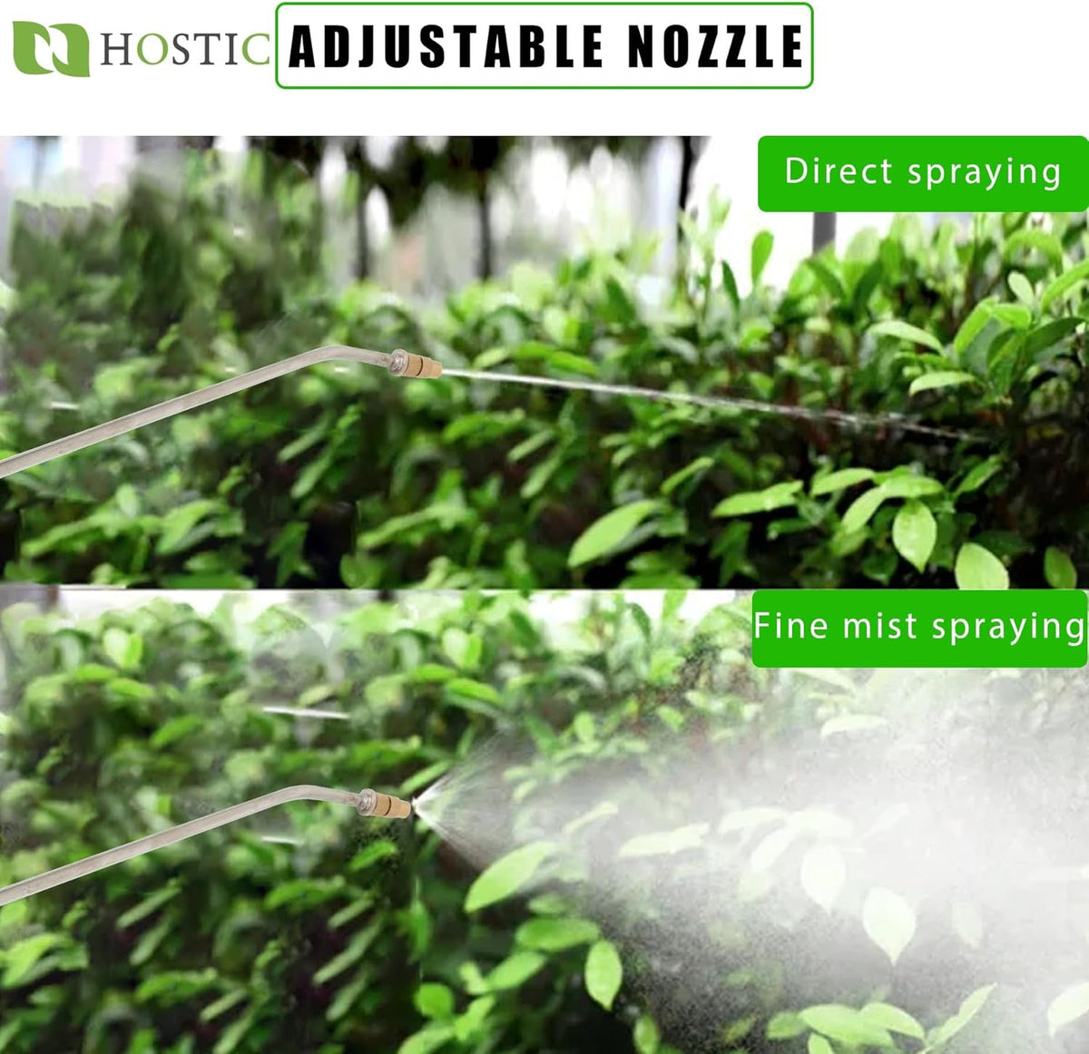 1 Gallon Stainless Steel Sprayer Hand Pump Sprayer with Pressure Gauge Safety Valve Adjustable Nozzle for Gardening Lawn and Cleaning