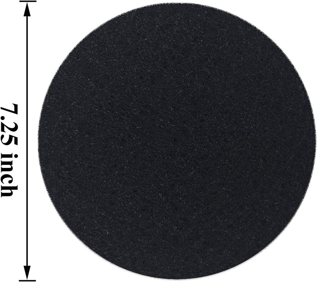 7.25inch Kitchen Compost Bin Charcoal Filter Replacements, Compost Pail Replacement Carbon Filters 7.25 inch, Round