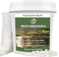 Muck Reducer - 5LB Natural Sludge Solution Tablets for Ponds & Lakes, Away Muck & Odor Control, Safe for Aquatic Life, Wildlife & Recreation, Treats Up to 30,000 Sq Ft