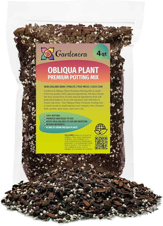 Monstera Obliqua Soil Blend - Customized for Unique Plant Needs by Gardenera - 4 Quart