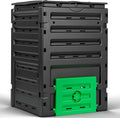 F2C Compost Bin Outdoor Composter BPA Free Material -120 Gallon (450L) Large Compost Bin Aerating Outdoor Compost Box Easy Assembling, Lightweight, Fast Creation of Fertile Soil, Black