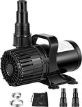 VIVOSUN 1600 GPH Submersible Water Pump with Barrier Bag, 100W Pond Pump, Ultra Quiet Aquarium Pump with 14FT. Lift Height for Pond, Waterfall, Fish Tank, Statuary, Hydroponic
