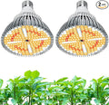 LED Grow Light Bulb for Indoor Plants Full Spectrum, 320W Equivalent Plant Light Bulb, E26 Base, 4000K Plant Grow Light Bulb, Grow Bulb for Indoor Plants, Pack 2