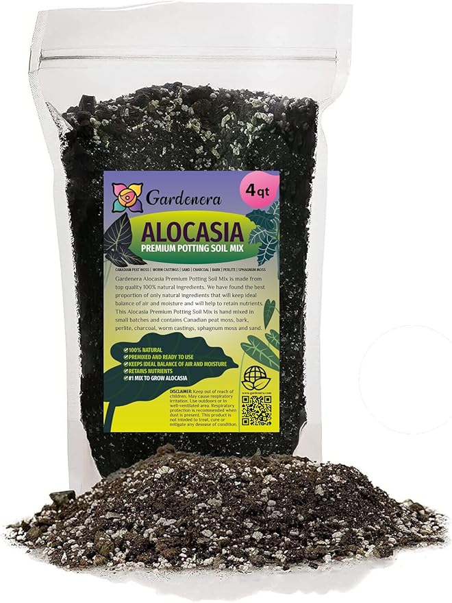 Alocasia Potting Mix - Promote Strong Roots and Captivating Foliage with Our Premium Blend - 4 Quart, MAIN-ALOCASIA-4QT