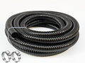 Pond Tubing 1 1/2 inch Id Black Plastic Corrugated Water Hose Strong Flexible Sump Pump Drain Hose 20Ft