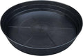 25 Inch Extra Large Planter Saucer, Extra-Deep 4.25 in Black Drip Trays for Flower Pot, Heavy Duty Drainage Tray Indoors No Holes, Plastic Plant Plate Water Catcher for Pots Base 19 20 21 22 in