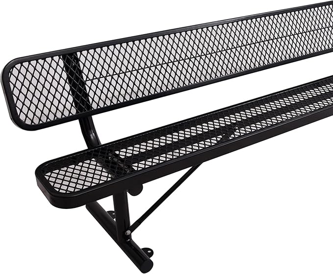 Bench Outside Store 4/6/8 Feet Park Bench for Outside Heavy Duty Metal, Garden Benches Out ...