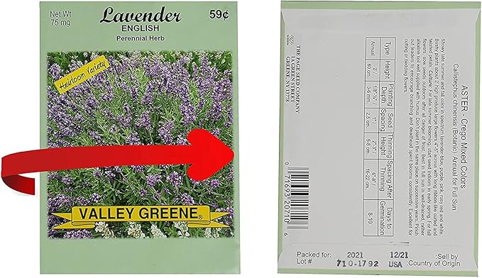 Set of 50 Flower Seed Packets! Flower Seeds in Bulk, 15 or More Varieties Available!