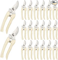 20 Pcs Garden Scissors for Plant, Tip Pruning Shears for Cutting Flowers, Trimming Plants, Bonsai and Fruits Picking (Bypass Blade Pruner)