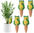 4Pcs Plant Watering Globes, Kalolary Frog Shape Self Watering Spikes Terracotta Drip Water Stakes Irrigation Watering Bulbs for Pot, Indoor, Outdoor, Vacation（Frog B）