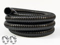 1 1/2 Inch Pond Sump Pump Discharge Hose Corrugated Water Hose Black PVC Strong Flexible Tubing 10Ft